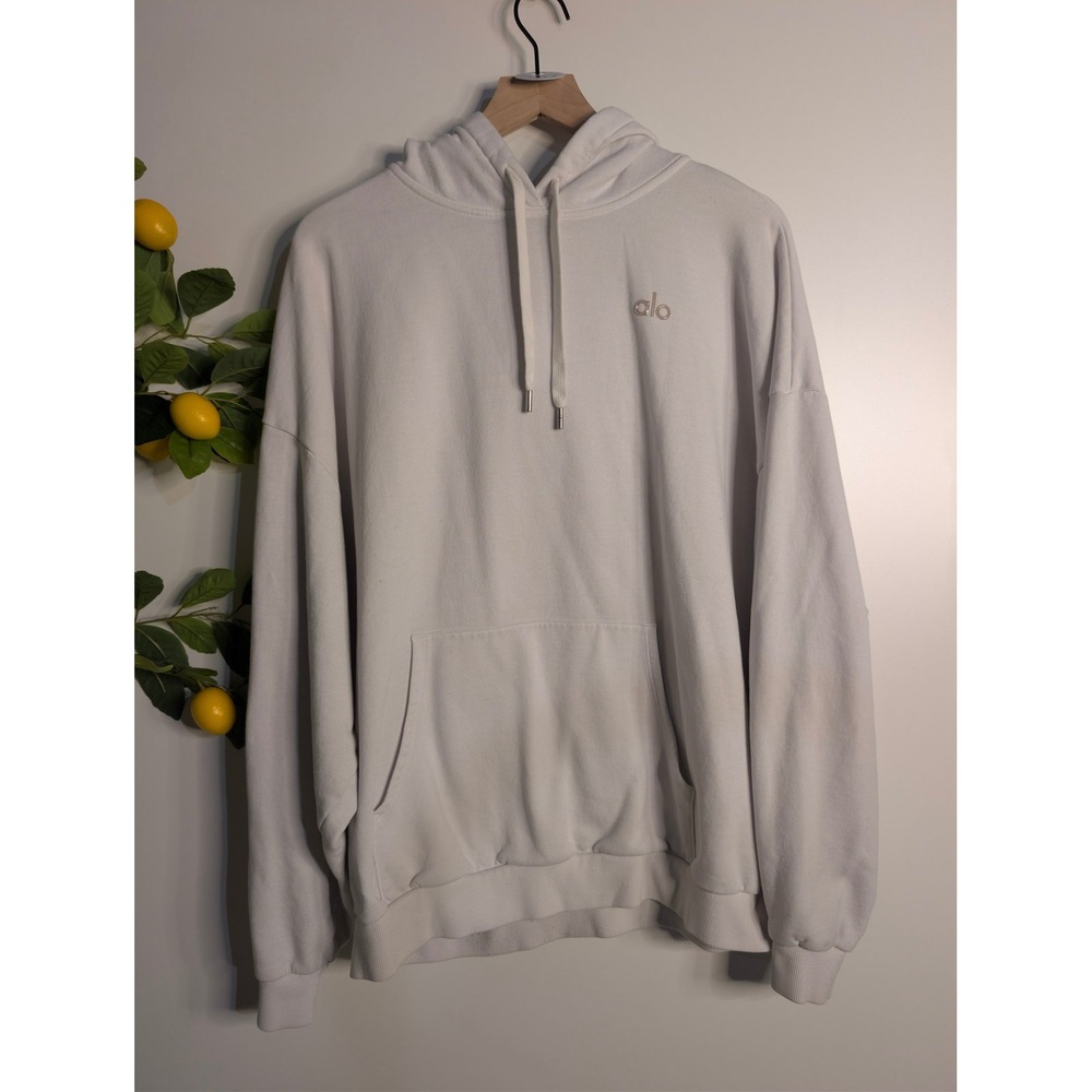 ALO Yoga Classic White Hoodie